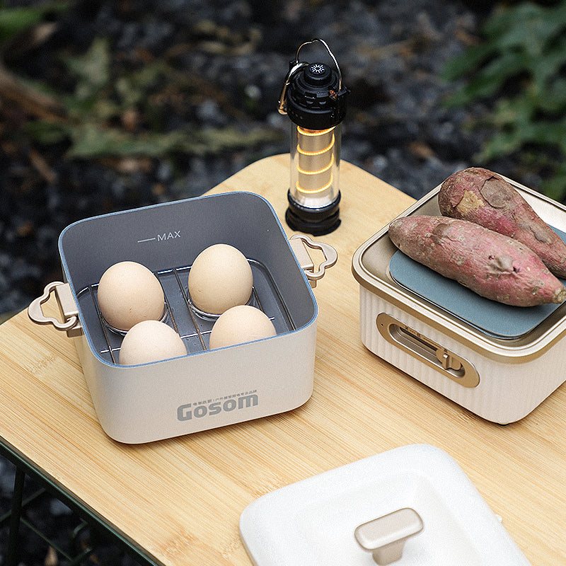 EVCooker Portable Multi-Functional Electric Camping Pot Compact Picnic Cooking Pot for Outdoor & Home Use